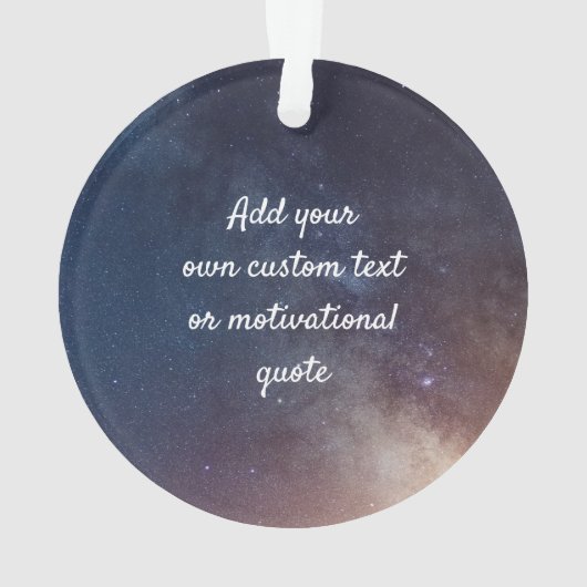 Creëer uw eigen aangepaste offerte - Night Sky Ornament (achterkant)