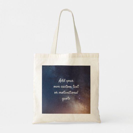 Creëer uw eigen aangepaste offerte - Night Sky Tote Bag (Achterkant)