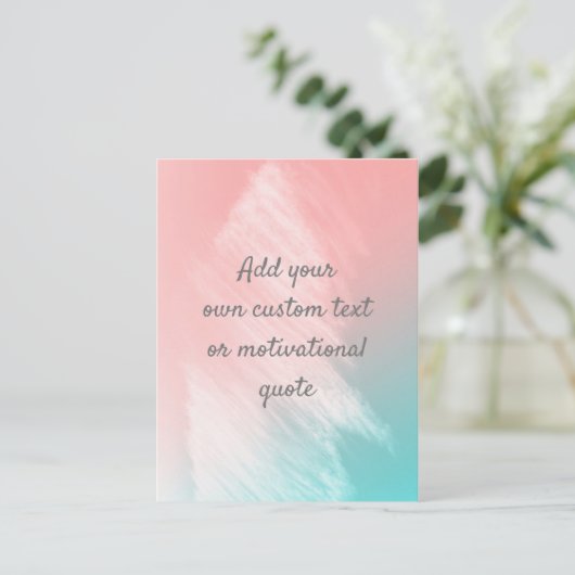 Creëer uw eigen aangepaste offerte - pasta briefkaart (Staand voorkant)