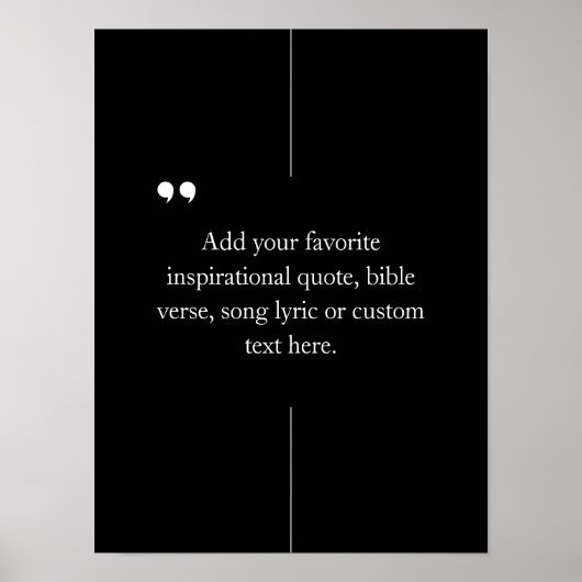 Creëer Uw eigen aangepaste offerte Poster (Voorkant)