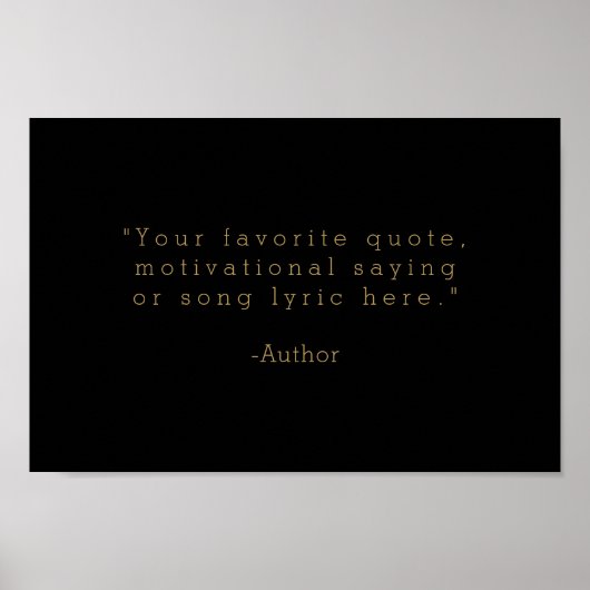 Creëer Uw eigen aangepaste offerte Poster (Voorkant)