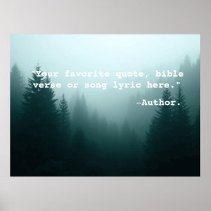 Creëer Uw eigen aangepaste offerte Poster Tekst & 