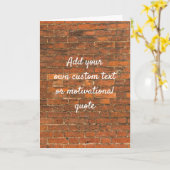 Creëer Uw eigen aangepaste offerte - Red Brick Wal Kaart (Gele Bloem)