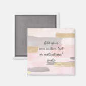 Creëer Uw eigen aangepaste offerte - Roze goud Magneet (Voorkant / Achterkant)