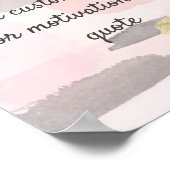 Creëer Uw eigen aangepaste offerte - Roze goud Poster (Hoek)