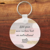 Creëer Uw eigen aangepaste offerte - Roze goud Sleutelhanger (Voorkant)