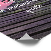 Creëer Uw eigen aangepaste offerte - Roze zonnesch Poster (Hoek)