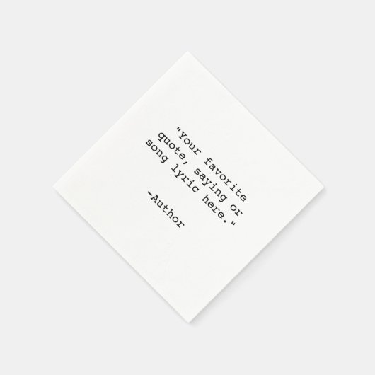 Creëer Uw eigen aangepaste offerte Servet (Hoek)