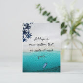 Creëer uw eigen aangepaste offerte - strand briefkaart (Staand voorkant)