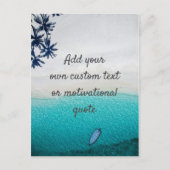 Creëer uw eigen aangepaste offerte - strand briefkaart (Voorkant)