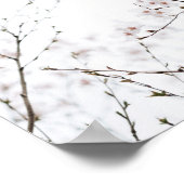 Creëer uw eigen aangepaste offerte - witte bloemen poster (Hoek)