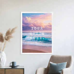 Creëer Uw Eigen Aangepaste Offerte Zonsondergang O Poster