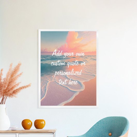 Creëer Uw Eigen Aangepaste Offerte Zonsondergang S Poster