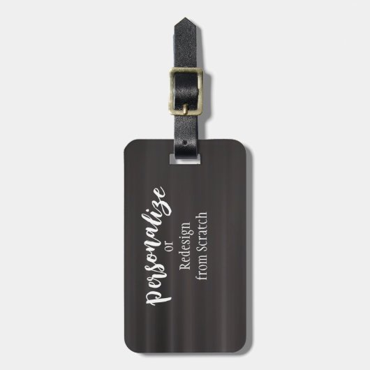 Creëer Uw eigen aangepaste ontwerp Bagagelabel (Voorkant verticaal)