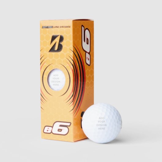 Creëer Uw eigen aangepaste ontwerp Bridgestone e6 Golfballen (Verpakking)