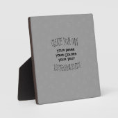 Creëer Uw eigen aangepaste ontwerp Fotoplaat (Voorkant)