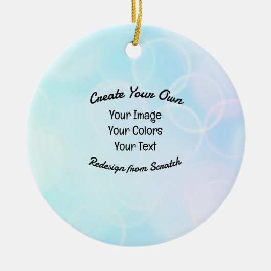 Creëer Uw eigen aangepaste ontwerp/Logo Keramisch Ornament (Voorkant)