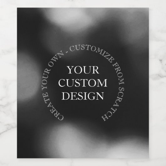Creëer Uw eigen aangepaste ontwerp/Logo Wijn Etiket (Enkel label)