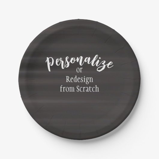 Creëer Uw eigen aangepaste ontwerp Papieren Bordje (Voorkant)