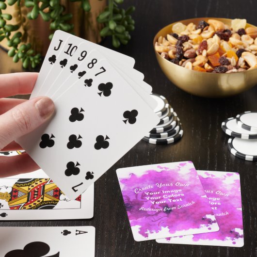 Creëer Uw eigen aangepaste ontwerp Pokerkaarten (Insitu)