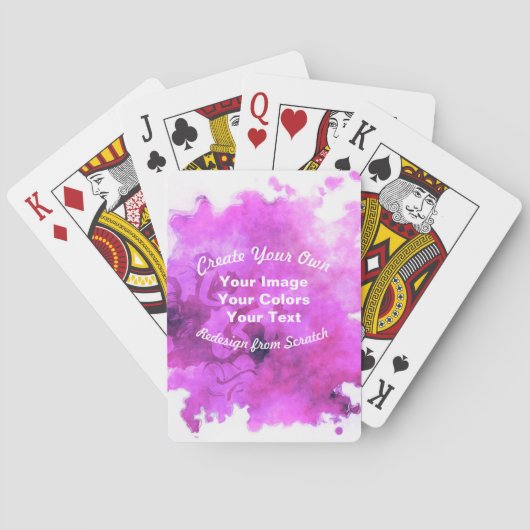 Creëer Uw eigen aangepaste ontwerp Pokerkaarten (Achterkant)