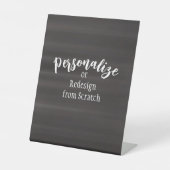 Creëer Uw eigen aangepaste ontwerp Reclamebord Met Voetstuk (Voorkant)