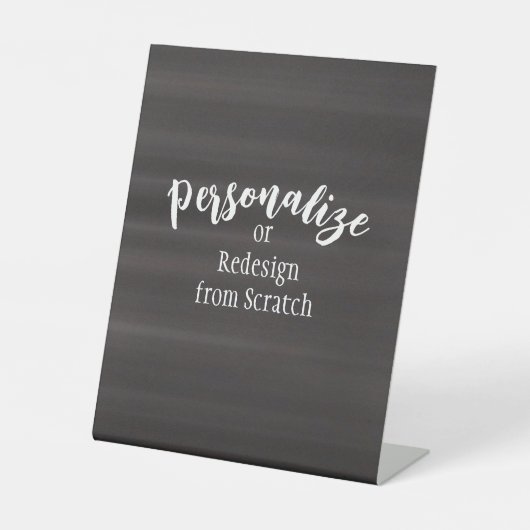 Creëer Uw eigen aangepaste ontwerp Reclamebord Met Voetstuk (Voorkant)