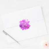 Creëer Uw eigen aangepaste ontwerp Ronde Sticker (Envelop)