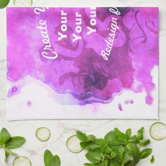 Creëer Uw eigen aangepaste ontwerp Theedoek (Gevouwen)