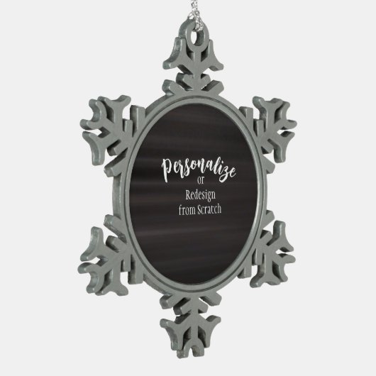 Creëer Uw eigen aangepaste ontwerp Tin Sneeuwvlok Ornament (Links)