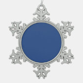 Creëer Uw eigen aangepaste ontwerp Tin Sneeuwvlok Ornament (Voorkant)