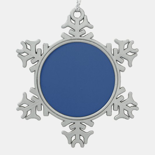 Creëer Uw eigen aangepaste ontwerp Tin Sneeuwvlok Ornament (Voorkant)