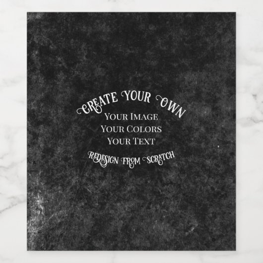 Creëer Uw eigen aangepaste ontwerp Wijn Etiket (Enkel label)