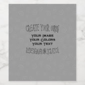 Creëer Uw eigen aangepaste ontwerp Wijn Etiket (Enkel label)