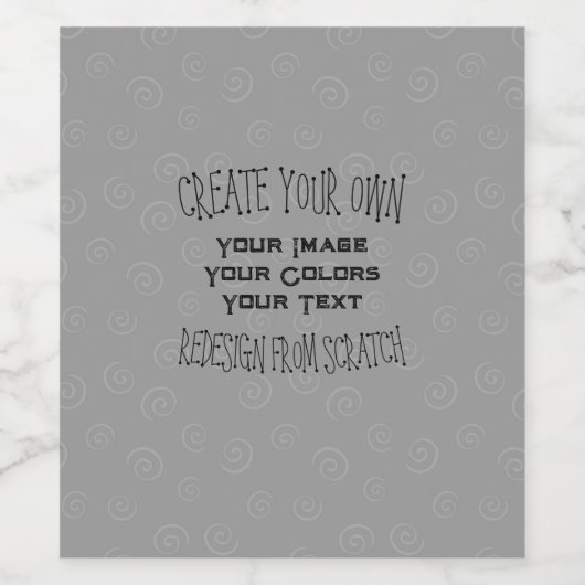 Creëer Uw eigen aangepaste ontwerp Wijn Etiket (Enkel label)