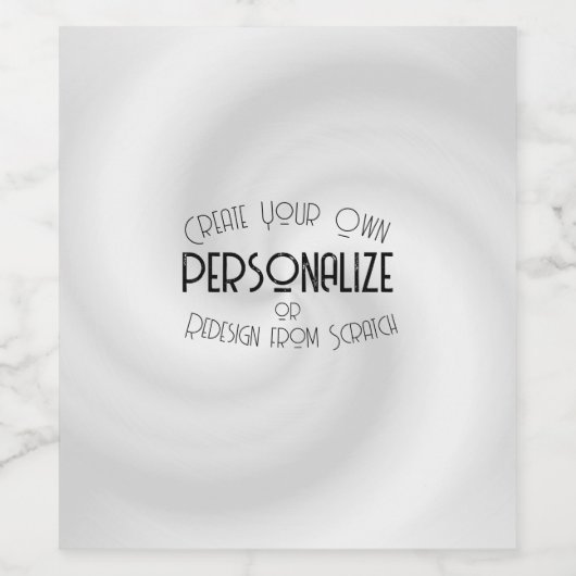 Creëer Uw eigen aangepaste ontwerp Wijn Etiket (Enkel label)