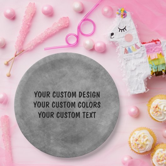 Creëer Uw eigen aangepaste  Papieren Bordje (Feest)