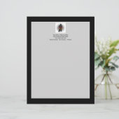 Creëer Uw eigen aangepaste persoonlijke foto Briefhoofd Sjabloon (Staand voorkant)