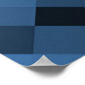 Creëer uw eigen aangepaste pixelachtergrond - blau poster (Hoek)