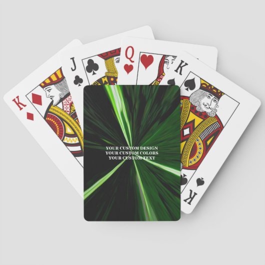 Creëer Uw eigen aangepaste  Pokerkaarten (Achterkant)
