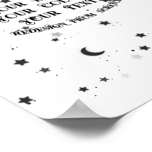 Creëer Uw eigen aangepaste Poster (Hoek)