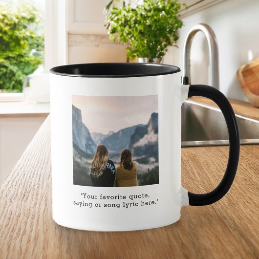 Creëer uw eigen aangepaste prijsopgave foto mok