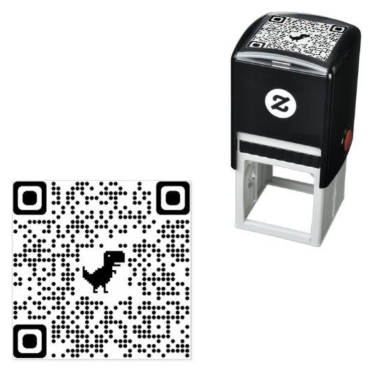 Creëer uw eigen aangepaste QR-code die zichzelf in Zelfinktende Stempel (In situ)