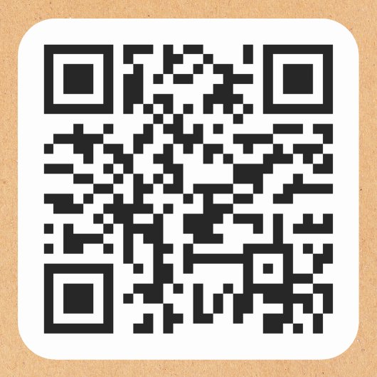 Creëer Uw Eigen Aangepaste QR Code Website Adres U Vierkante Sticker