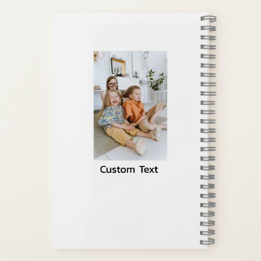 Creëer uw eigen aangepaste receptenboek Bloemen Notitieboek (Achterkant)