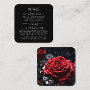 Creëer uw eigen aangepaste Red Rose close-up Informatiekaartje