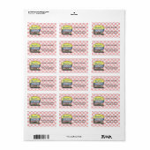 Creëer Uw eigen aangepaste retro 50-gebarentaal Etiket (Full Sheet)