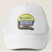 Creëer Uw eigen aangepaste retro 50-gebarentaal Trucker Pet (Voorkant)