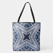 Creëer Uw eigen aangepaste Retro Denim Starburst P Draagtas (Voorkant)