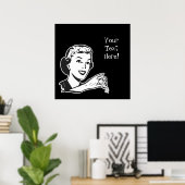 Creëer Uw Eigen Aangepaste Retro Zoute Dame Poster (Thuiskantoor)